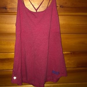 American University tank top with built in bra